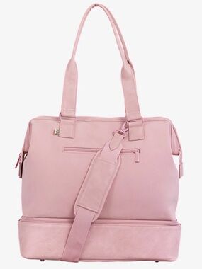 BEIS The Mini Weekender Convertible Bag in Atlas Pink